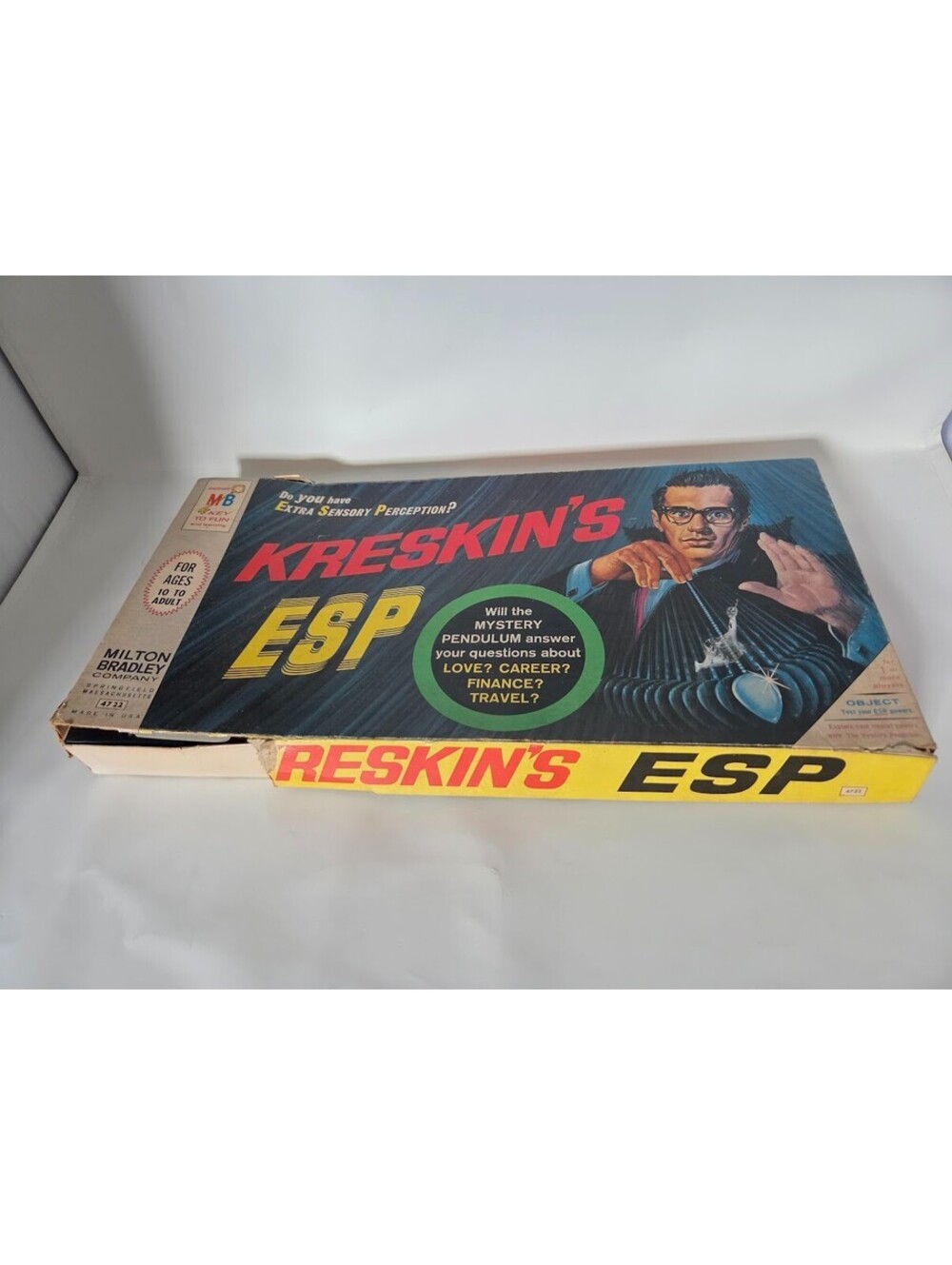1972 Milton Bradley Kreskin’s ESP Game with Pendulum – Retro Boxed Set Complete
